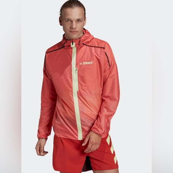 NWT! Men’s Adidas Terrex Agravic Windweave Windbreaker Running Jacket H11744 M - Picture 1 of 16